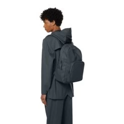 Rains Sac à Dos Base Bag 42 Cm Slate Gris Ardoise -Delsey Paris Magasin sac a dos base bag 42 cm slate gris ardoise 4