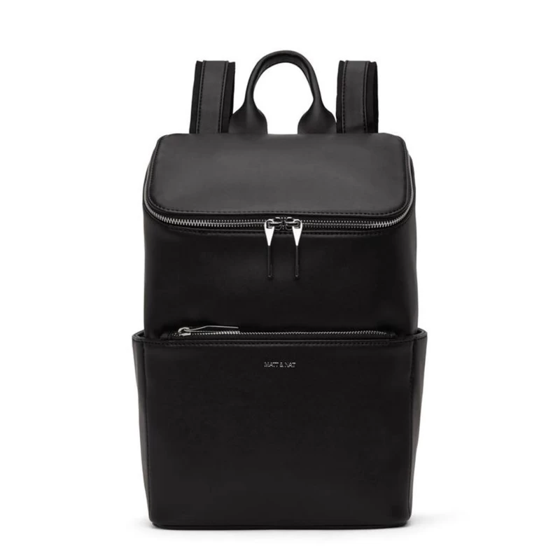 Matt & Nat Sac à Dos Brave Loom 13 Pouces 37cm Black Shiny 3 Matt & Nat Sac à Dos Brave Loom 13 Pouces 37cm Black Shiny