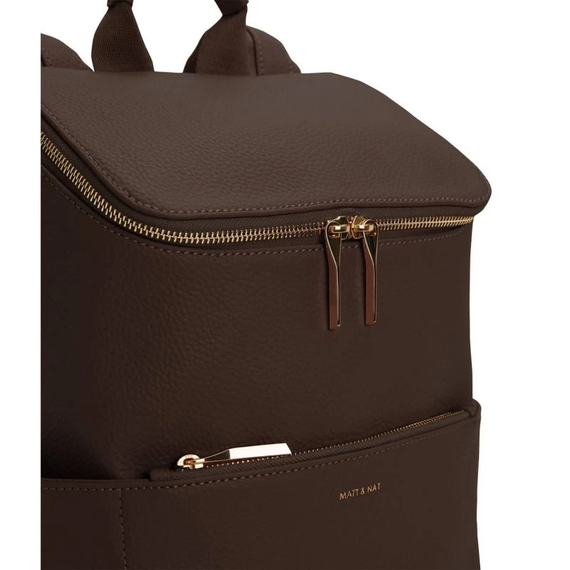 Matt & Nat Sac à Dos Brave Purity 13 Pouces Chocolat 7 Matt & Nat Sac à Dos Brave Purity 13 Pouces Chocolat – Image 5
