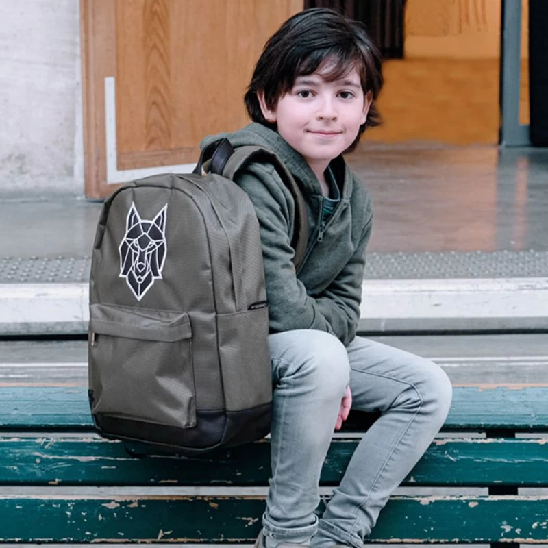 Sac à Dos Loup Gris 40 Cm Gris 3 Sac à Dos Loup Gris 40 Cm Gris