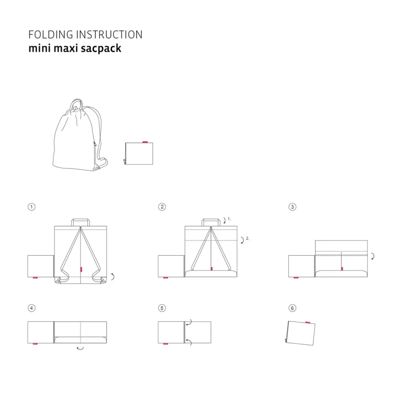 Reisenthel Sac à Dos Mini Maxi Sacpack 15L Paisley Ruby 6 Reisenthel Sac à Dos Mini Maxi Sacpack 15L Paisley Ruby – Image 4