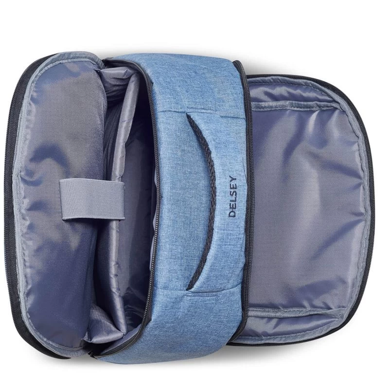 Delsey Paris Sac à Dos Ordinateur Element 2 Compartiments 44cm 15,6 Pouces Bleu Jean 5 Delsey Paris Sac à Dos Ordinateur Element 2 Compartiments 44cm 15,6 Pouces Bleu Jean – Image 3