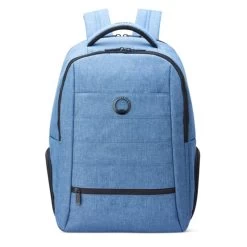 Delsey Paris Sac Ă Dos Ordinateur Element 2 Compartiments 44cm 15,6 Pouces Bleu Jean