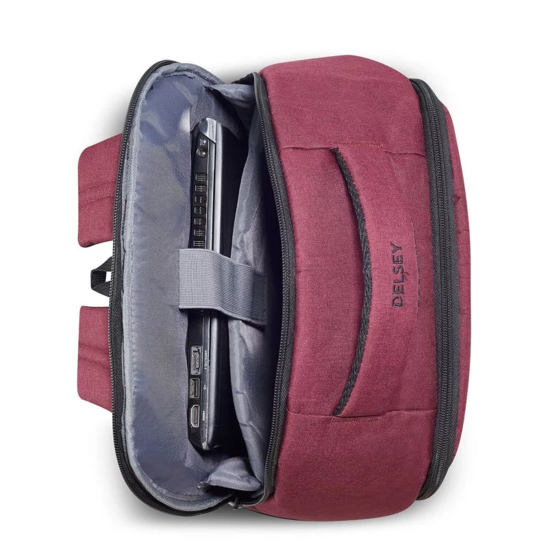 Delsey Paris Sac à Dos Ordinateur Element 2 Compartiments 44cm 15,6 Pouces Rouge 5 Delsey Paris Sac à Dos Ordinateur Element 2 Compartiments 44cm 15,6 Pouces Rouge – Image 3