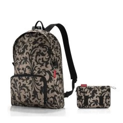 Reisenthel Sac à Dos Pliant Mini Maxi Rucksack 45 Cm Taupe Baroque