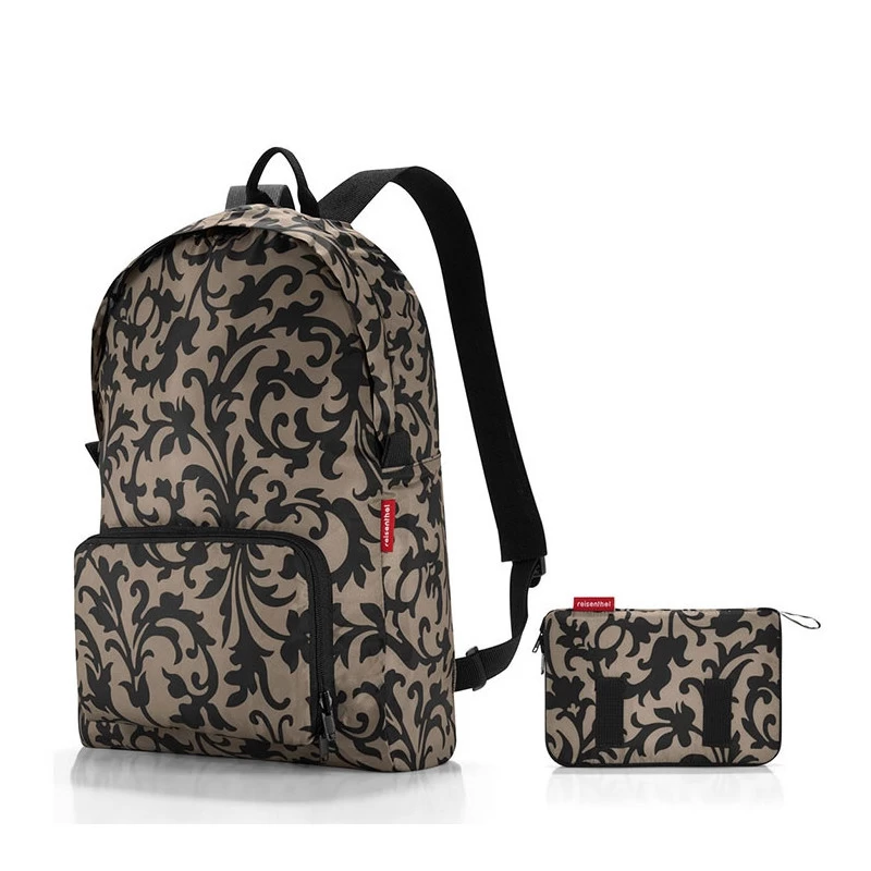 Reisenthel Sac à Dos Pliant Mini Maxi Rucksack 45 Cm Taupe Baroque 3 Reisenthel Sac à Dos Pliant Mini Maxi Rucksack 45 Cm Taupe Baroque