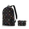 Reisenthel Sac à Dos Pliant Mini Maxi Rucksack 45 Cm Dots -Delsey Paris Magasin sac a dos pliant rucksack 14 litres dots