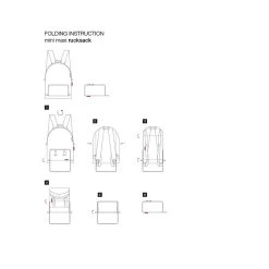 Reisenthel Sac à Dos Pliant Mini Maxi Rucksack 45 Cm Dots -Delsey Paris Magasin sac a dos pliant rucksack 14 litres dots 3