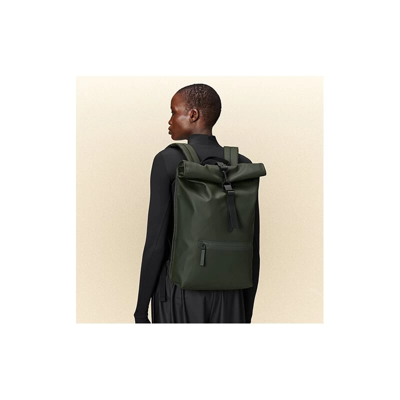 Rains Sac à Dos Rolltop Rucksack 48 Cm Green 7 Rains Sac à Dos Rolltop Rucksack 48 Cm Green – Image 5
