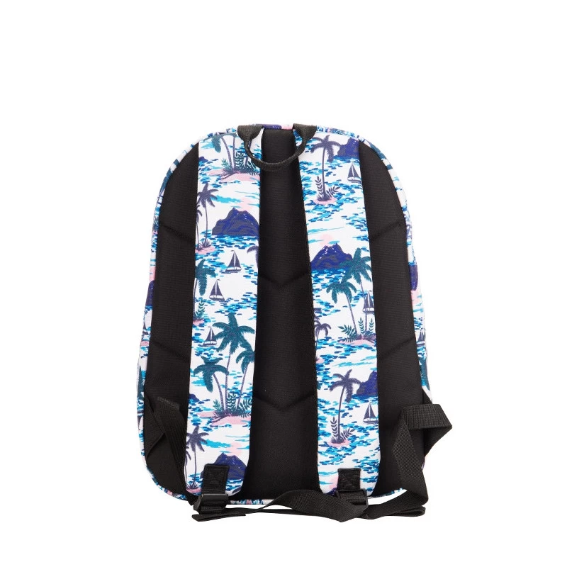 Sac à Dos Snowball 42 Cm Bleu Imprimé îles 8 Sac à Dos Snowball 42 Cm Bleu Imprimé îles – Image 6