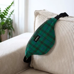 Sac Banane Olivia 32 Cm Tartan Vert Garden