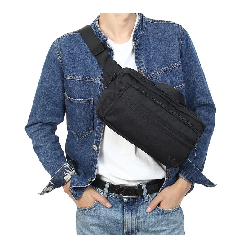 Fred Perry Sac Banane Tonal Tipped Cross Body Bag 5 Litres Black 8 Fred Perry Sac Banane Tonal Tipped Cross Body Bag 5 Litres Black – Image 6