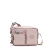 Kipling Sac Bandoulière Albena 22,5 Cm Pink Flow Emb -Delsey Paris Magasin sac bandouliere albena 225 cm pink flow emb