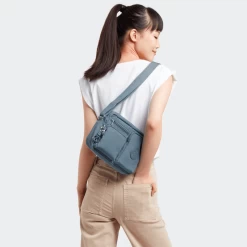 Kipling Sac Bandoulière Albena M 25 Cm Brush Blue -Delsey Paris Magasin sac bandouliere albena m 25 cm brush blue 4