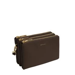 Matt & Nat Sac Bandoulière Triplet Purity 20 Cm Chocolat -Delsey Paris Magasin sac bandouliere triplet purity 20 cm chocolat 1