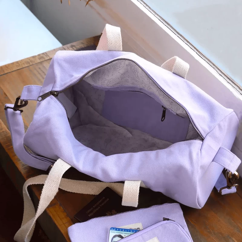 Sac Polochon Simon 48 Cm Lilas 5 Sac Polochon Simon 48 Cm Lilas – Image 3