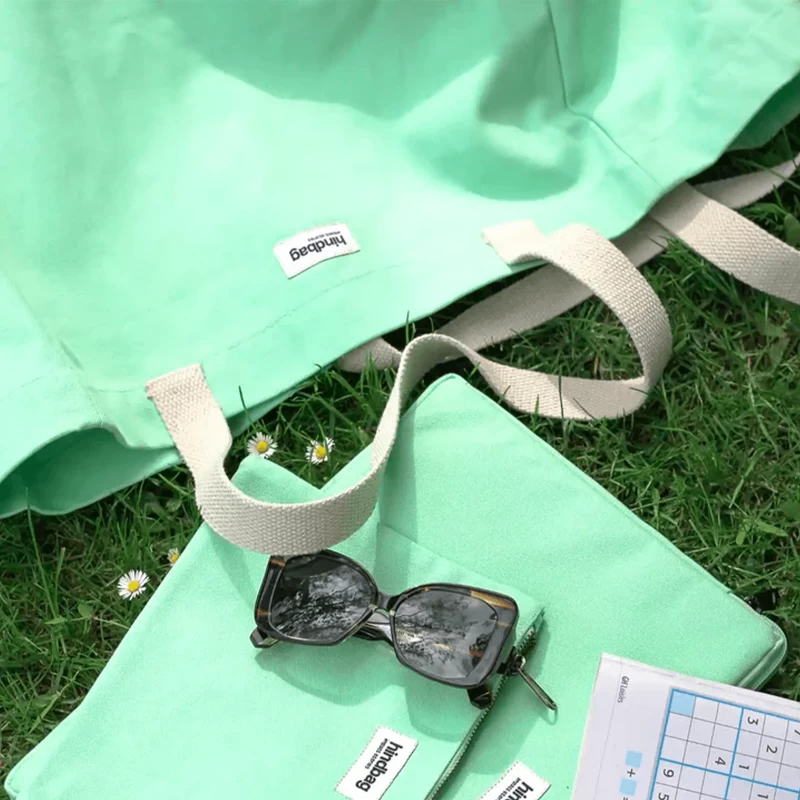 Sac Shopping Claude 40cm Menthe Glacée 4 Sac Shopping Claude 40cm Menthe Glacée – Image 2