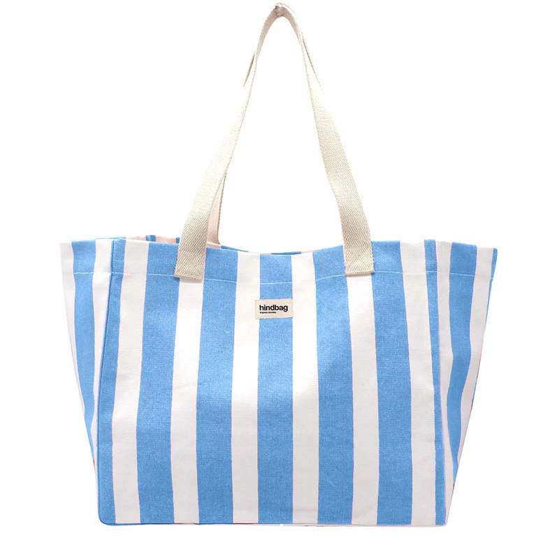 Sac Shopping Claude 40cm Rayure Ciel 3 Sac Shopping Claude 40cm Rayure Ciel