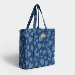 Wouf Sac Shopping Fourre-tout Coton Biologique 40 Cm Cuore -Delsey Paris Magasin sac shopping fourre tout coton biologique 40 cm cuore 2