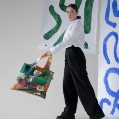 Sac Shopping Pliable Avec Pochette Zip 50cm Mata Mua From Paul Gauguin -Delsey Paris Magasin sac shopping pliable avec pochette zip 50cm mata mua from paul gauguin 2