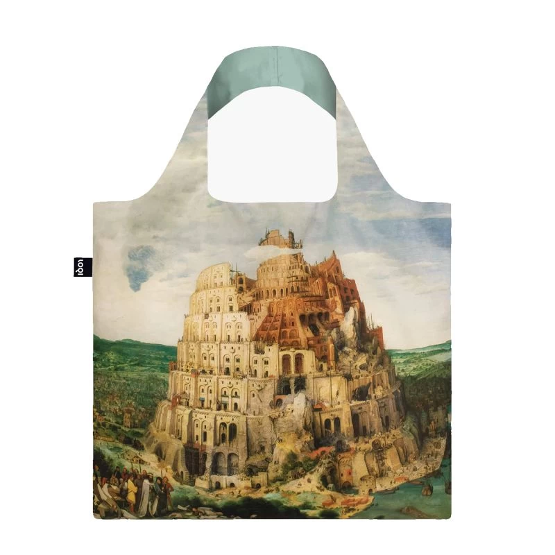 Sac Shopping Pliable Avec Pochette Zip 50cm The Tower Of Babel From Pieter Bruegel 4 Sac Shopping Pliable Avec Pochette Zip 50cm The Tower Of Babel From Pieter Bruegel – Image 2