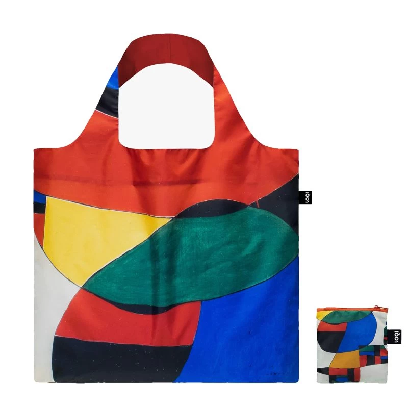 Sac Shopping Pliable Avec Pochette Zip 50cm Woman, Bird And Star From Joan Miro 4 Sac Shopping Pliable Avec Pochette Zip 50cm Woman, Bird And Star From Joan Miro – Image 2