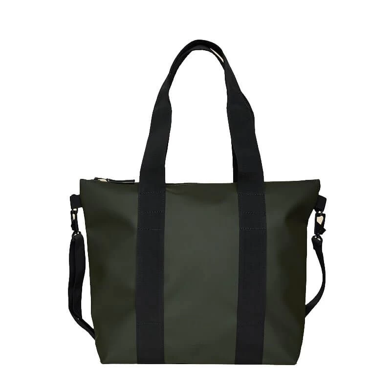 Rains Sac Shopping Tote Bag Mini 36 Cm Green 3 Rains Sac Shopping Tote Bag Mini 36 Cm Green