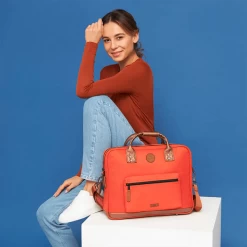 Cabaïa Sacoche Ordinateur 15 Pouces Bogota Orange -Delsey Paris Magasin sacoche ordinateur 15 pouces bogota orange 7