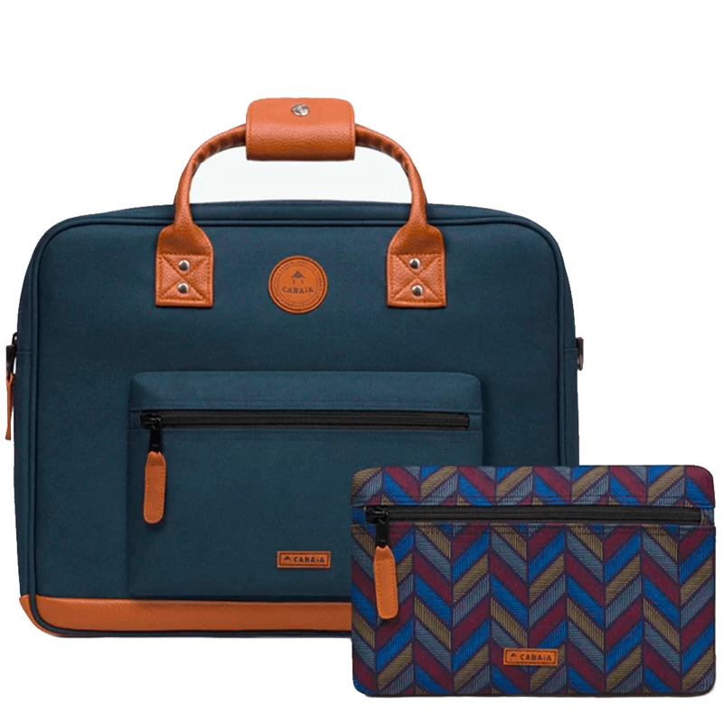 Cabaïa Sacoche Ordinateur 15 Pouces Chicago Bleu 3 Cabaïa Sacoche Ordinateur 15 Pouces Chicago Bleu