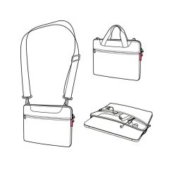 Reisenthel Sacoche Ordinateur 15.6 Pouces Netbookbag 40 Cm Dark Blue -Delsey Paris Magasin sacoche ordinateur 156 pouces netbookbag 40 cm dark blue 4