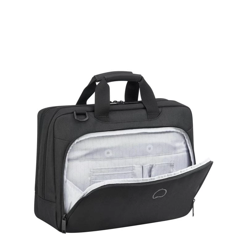 Delsey Paris Sacoche Ordinateur Esplanade 2 Compartiments 15.6 Pouces 41 Cm Noir Profond 4 Delsey Paris Sacoche Ordinateur Esplanade 2 Compartiments 15.6 Pouces 41 Cm Noir Profond – Image 2