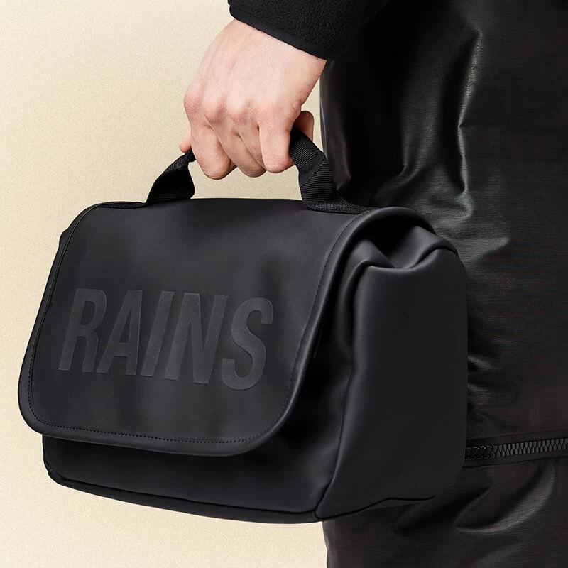 Rains Trousse De Toilette Texel Wash Bag 27 Cm Noir 4 Rains Trousse De Toilette Texel Wash Bag 27 Cm Noir – Image 2