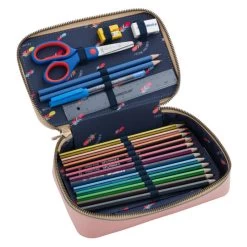 Trousse Pencil Filled 20 Cm Cherry Pompon -Delsey Paris Magasin trousse pencil filled 20 cm cherry pompon 1