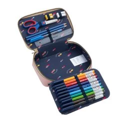 Trousse Pencil Filled 20 Cm Cherry Pompon -Delsey Paris Magasin trousse pencil filled 20 cm cherry pompon 2