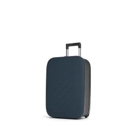 Valise Cabine Hybride Pliable Flex Vega 55 Cm Atlantic Blue -Delsey Paris Magasin valise cabine hybride pliable flex vega 55 cm atlantic blue 1