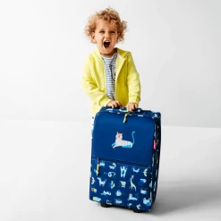 Reisenthel Valise Cabine Hybride Trolley XS Kids 43 Cm ABC Friends Blu -Delsey Paris Magasin valise cabine hybride trolley xs kids 43 cm abc friends blu 2