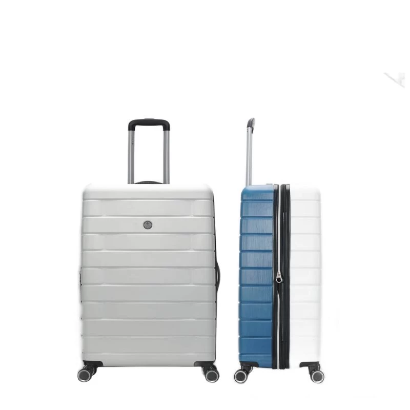 Valise Cabine Rigide Bicolore 368 Extensible 55 Cm Blanc/bleu 6 Valise Cabine Rigide Bicolore 368 Extensible 55 Cm Blanc/bleu – Image 4