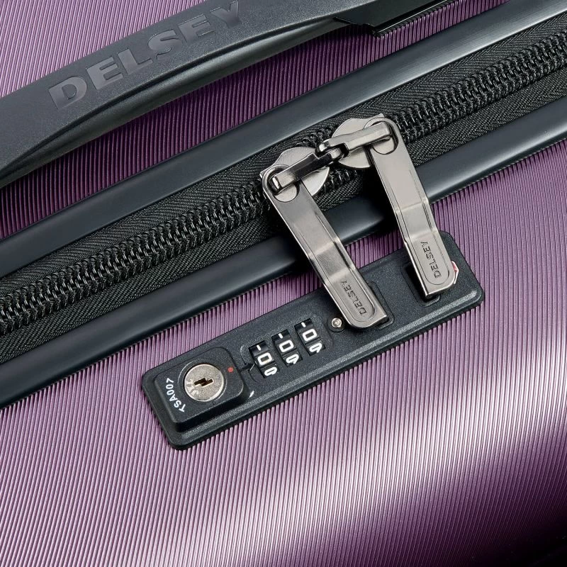 Delsey Paris Valise Cabine Rigide Comete + 55 Cm Violet 8 Delsey Paris Valise Cabine Rigide Comete + 55 Cm Violet – Image 6