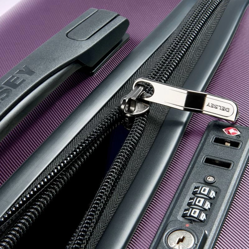 Delsey Paris Valise Cabine Rigide Comete + 55 Cm Violet 9 Delsey Paris Valise Cabine Rigide Comete + 55 Cm Violet – Image 7