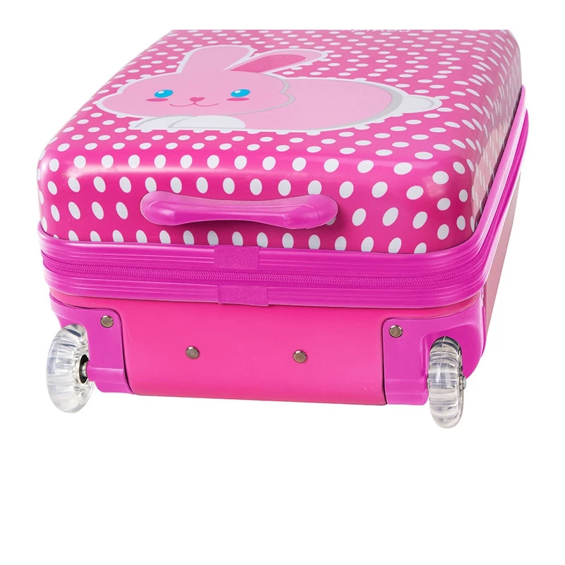 Valise Cabine Rigide Enfant L85118 49 Cm Lapin Rose 6 Valise Cabine Rigide Enfant L85118 49 Cm Lapin Rose – Image 4