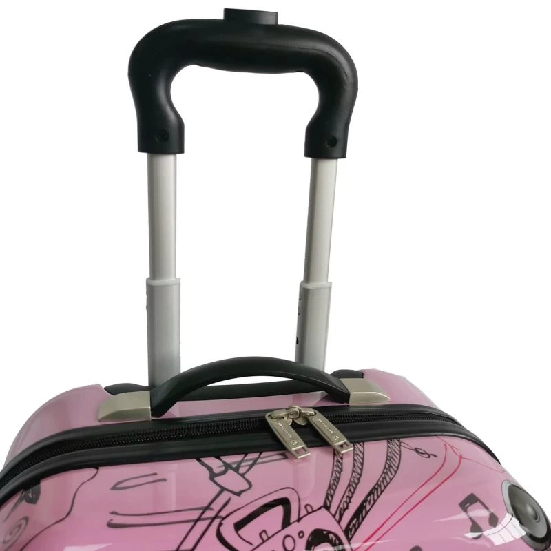 Valise Cabine Rigide Kid Musique 48 Cm Rose 6 Valise Cabine Rigide Kid Musique 48 Cm Rose – Image 4