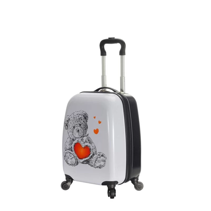 Valise Cabine Rigide Kid Ourson 48 Cm Noir/blanc 7 Valise Cabine Rigide Kid Ourson 48 Cm Noir/blanc – Image 5