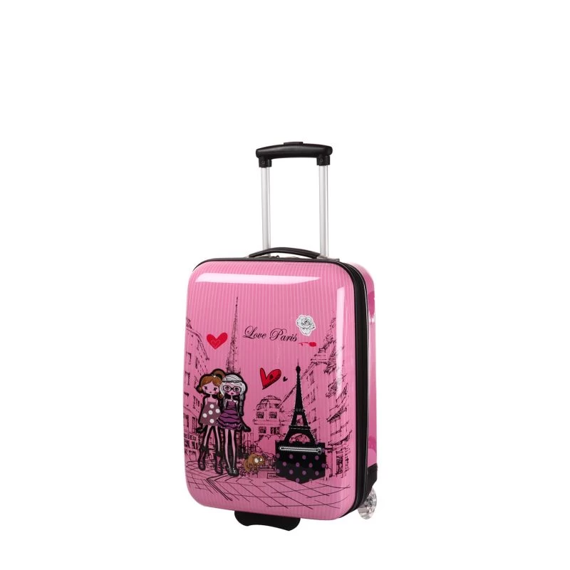 Valise Cabine Rigide Kids 2 Roues 48 Cm Love Paris 4 Valise Cabine Rigide Kids 2 Roues 48 Cm Love Paris – Image 2
