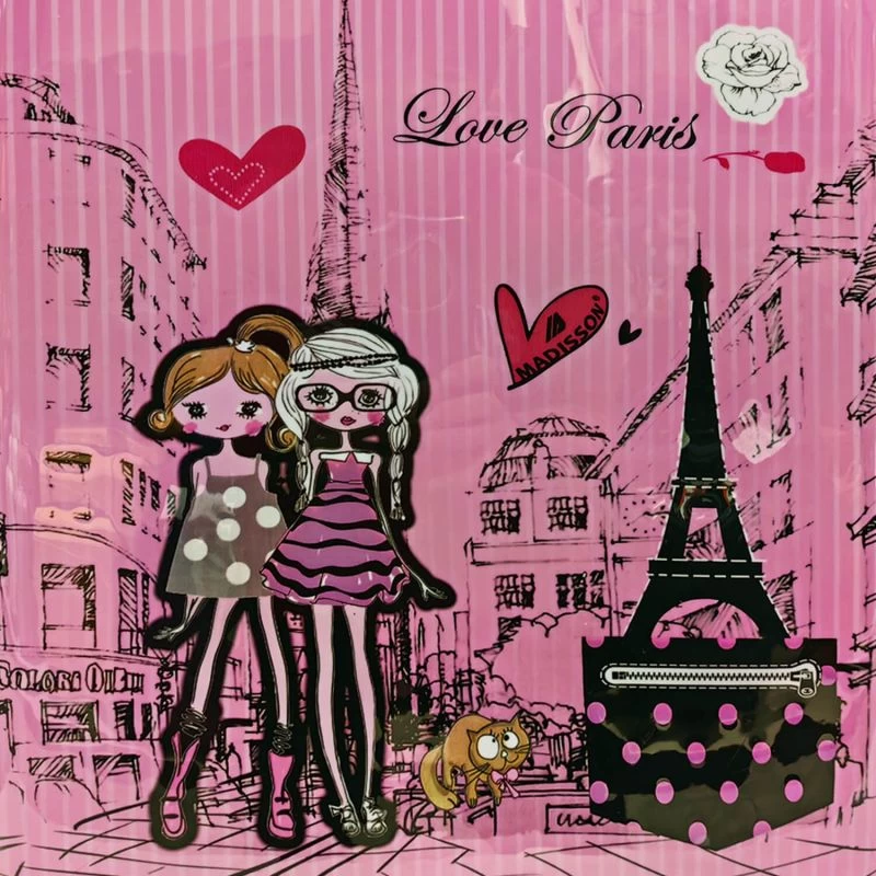 Valise Cabine Rigide Kids 2 Roues 48 Cm Love Paris 6 Valise Cabine Rigide Kids 2 Roues 48 Cm Love Paris – Image 4