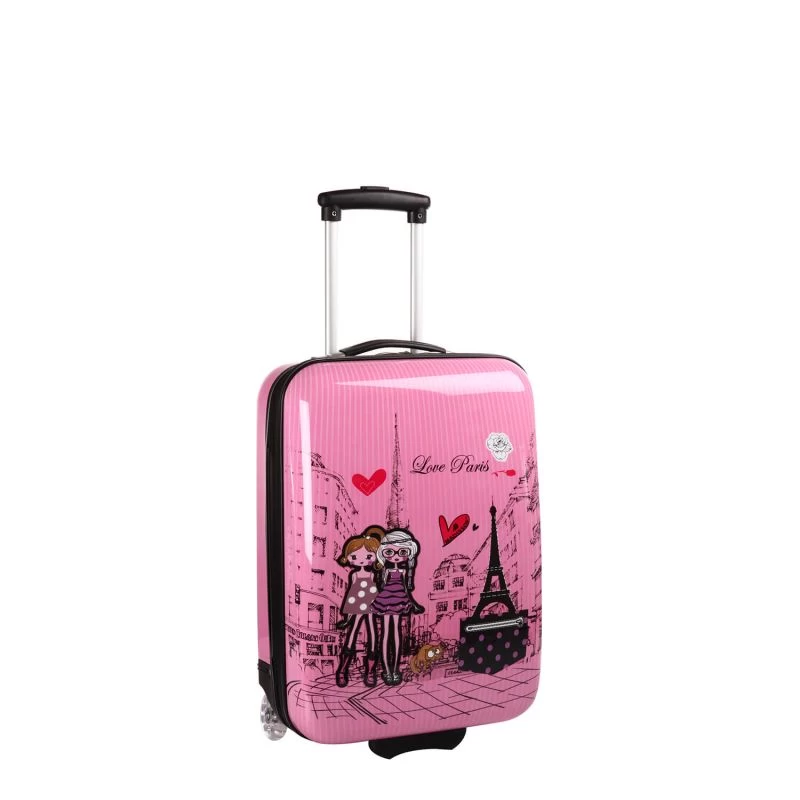 Valise Cabine Rigide Kids 2 Roues 48 Cm Love Paris 3 Valise Cabine Rigide Kids 2 Roues 48 Cm Love Paris