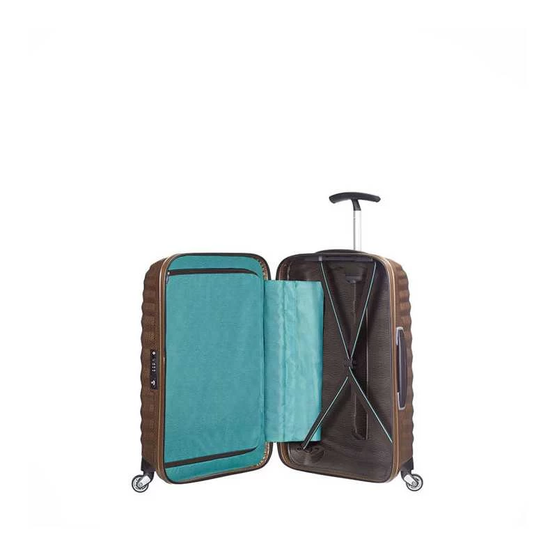 Samsonite Valise Cabine Rigide Lite-Shock 55 Cm Marron 4 Samsonite Valise Cabine Rigide Lite-Shock 55 Cm Marron – Image 2