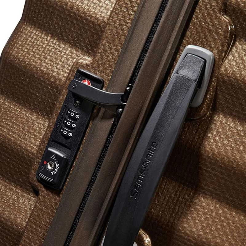 Samsonite Valise Cabine Rigide Lite-Shock 55 Cm Marron 5 Samsonite Valise Cabine Rigide Lite-Shock 55 Cm Marron – Image 3