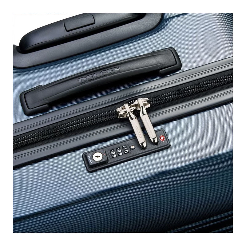 Delsey Paris Valise Cabine Rigide Slim Segur 2.0 55 Cm Bleu 7 Delsey Paris Valise Cabine Rigide Slim Segur 2.0 55 Cm Bleu – Image 5