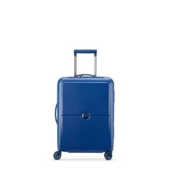 Delsey Paris Valise Cabine Rigide Turenne Slim 55 Cm Bleu Foncé