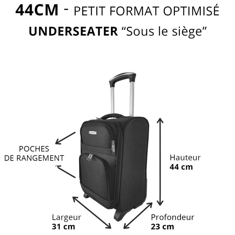 Valise Cabine Souple 777 Underseater 44 Cm Noir 10 Valise Cabine Souple 777 Underseater 44 Cm Noir – Image 8